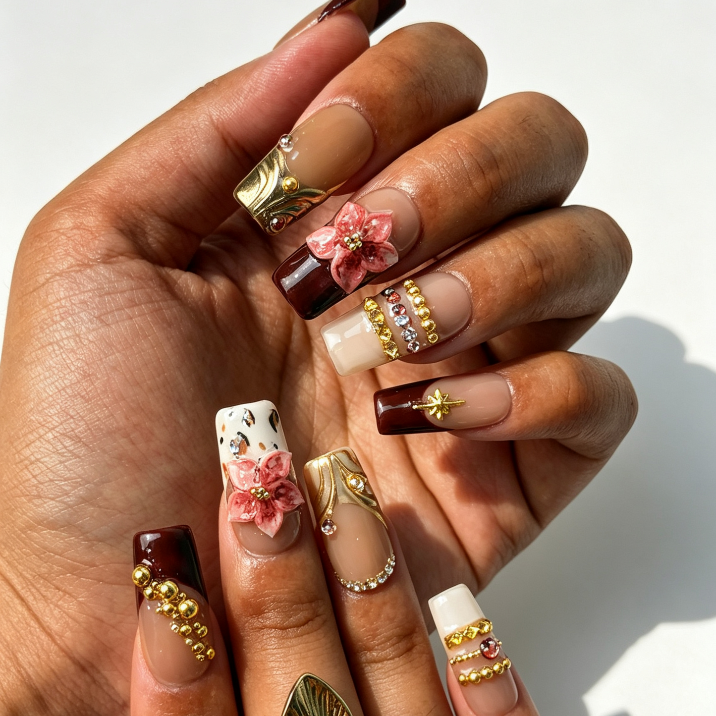 Burgundy Leopard