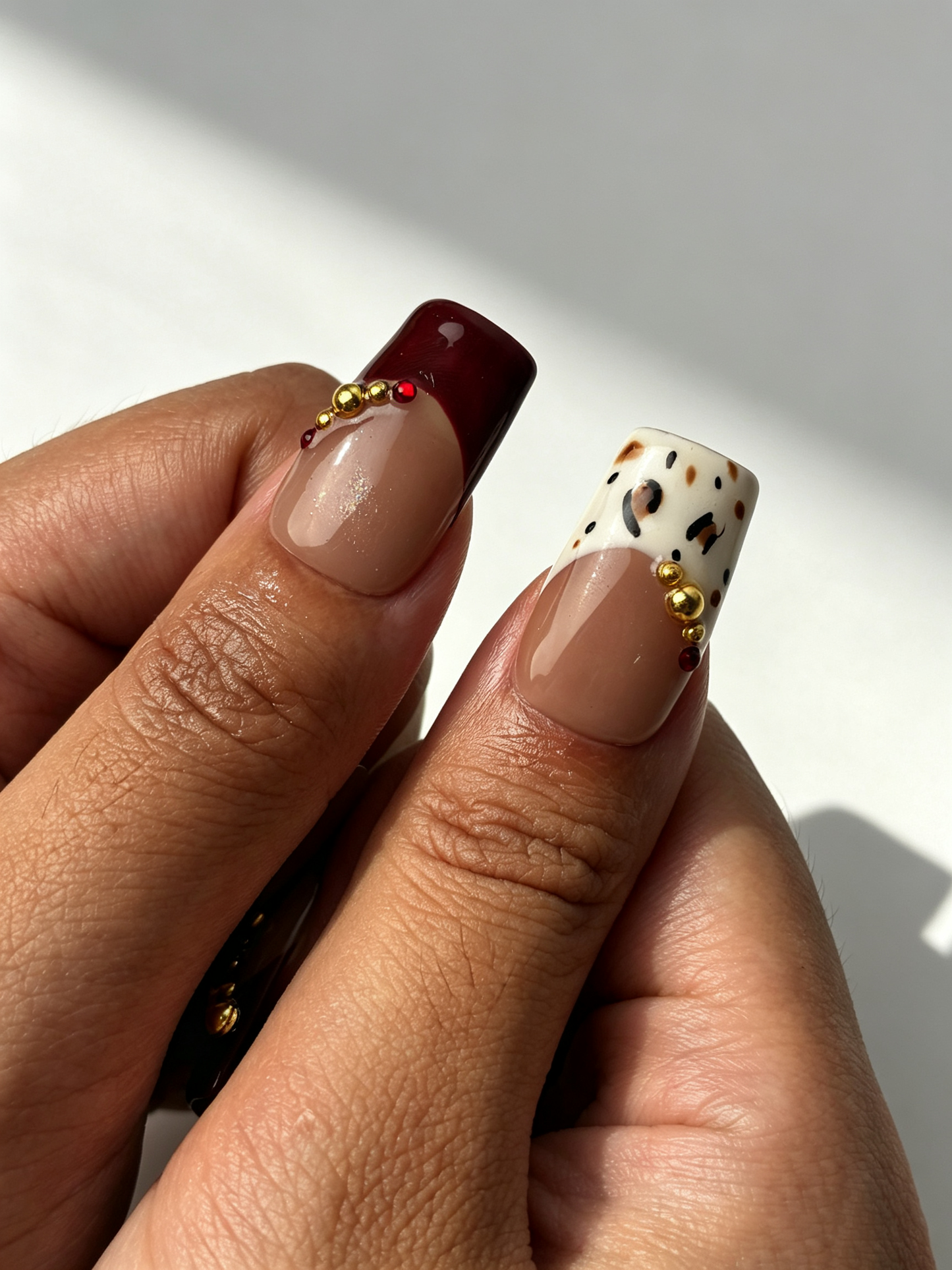 Burgundy Leopard