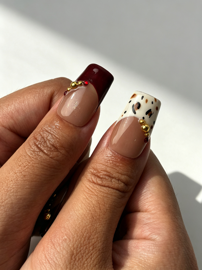 Burgundy Leopard