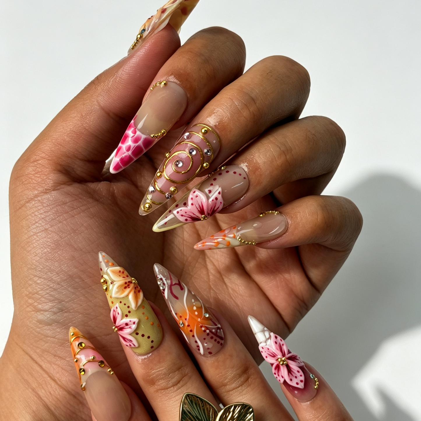 Peach Filigree